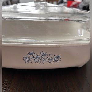 Corning Ware Blue Daisy